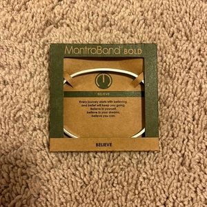 “BELIEVE” silver adjustable MantraBand bracelet